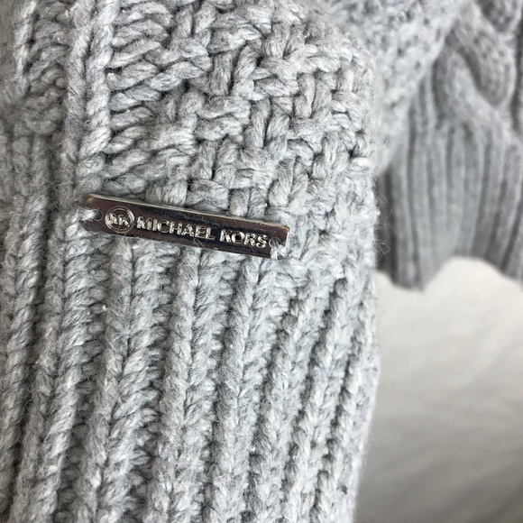 Michael Kors Thick Cable Knit Cardigan M - Picture 4 of 5